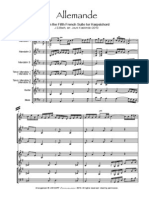 Bach Allemande Score