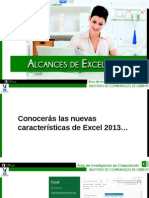 Alcances de Excel 2013