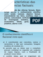 Caracteristicas Das Ciencias Factuais