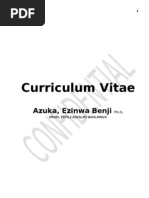 CV - Dr. Ezinwa B. Azuka