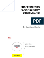 Sancionador y Displinario