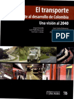 Transporte Como Soporte de Desarrollo de Colombia. Visión Al 2040. Capitulo 15.