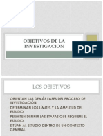 Formulacion de Objetivos de Investigacion