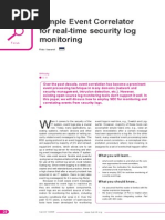 Simple Event Correlator For Real-Time Security Log Monitoring