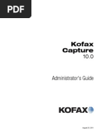 Kofax Capture Administrators Guide