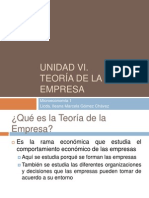 Unidad 4. Teoria de La Empresa