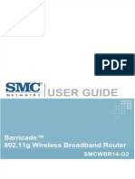 BARRICADE 54Mbps g
Wireless Broadband Router (SMCWBR14-G2).