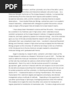 2009 UCSD Statement of Purpose