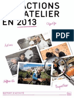 Rapport d'Activité 2013 de l'Atelier