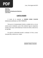 Ejemplo De Carta Poder Simple