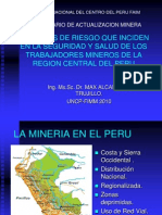 Factores de Riesgo en La Mineria Ing. Ms - Sc. Dr. Max Alcantara