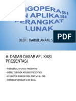 Mengoperasikan Aplikasi Perangkat Lunak