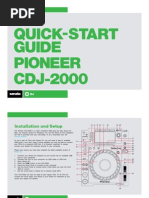 Pioneer CDJ-2000 Quickstart Guide For Serato DJ