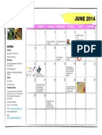 June, 2014, Calendar