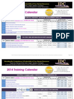 IDC Training Calendar 2014