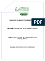 Tarea 2 Competitividad de La Pyme en México y América Latina