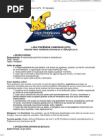 Regras Para Torneios Pokémon (LPC - 6ª Geração)