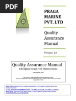 Quality Assurance Manual-Praga Marine PVT LTD