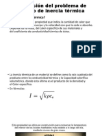 Resolución Del Problema de Calculo de Inercia Térmica