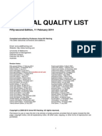 Journal Quality List #52