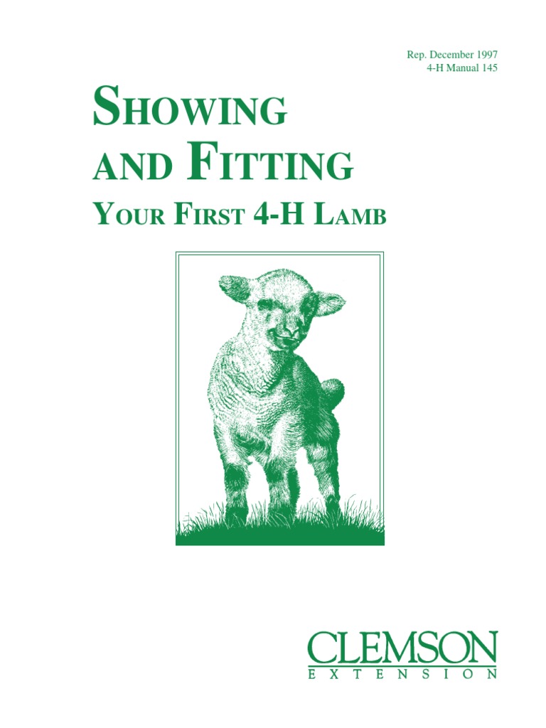 4h Lamb Showing Guide | PDF