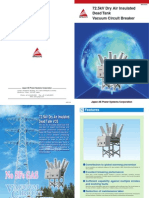 72.5kV Dry Air Insulated Dead Tank Vacuum Circuit Breaker: Japan AE Power Systems Corporation
