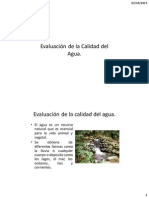 Evaluación de La Calidad Del Agua