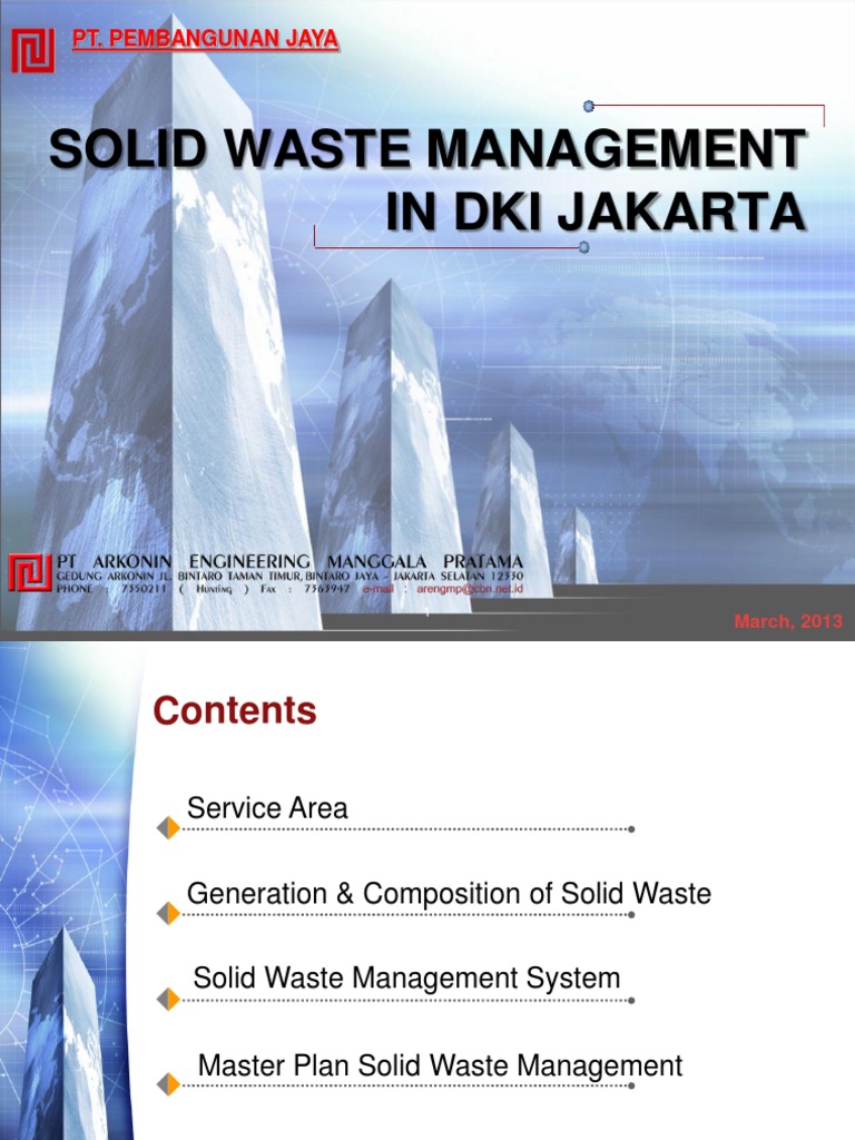 Solid Waste Management in DKI Jakarta 050313 | PDF | Waste Management | Waste