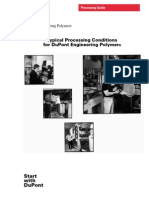 Typical Processing Conditions For Dupont Engineering Polymer