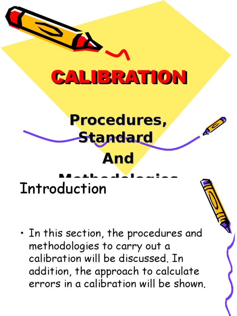 Calibration | PDF | Business | Technology & Engineering