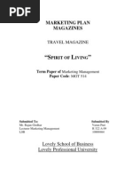 Download Marketing Plan for Magazines by Varun Puri SN22805317 doc pdf