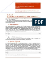 Toolbox 3 Economic and Financial Analysis (Efa) : 1. Static Approach
