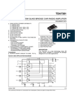 Quad Bridge Car Radio Amplifier Plus HSD: Product Preview and  Specifications for the TDA7560 4x45W Amplifier, PDF, Amplifier