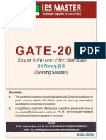 GATE 2014sol (ME) (Evening)