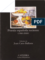 Poesía 1980 - 2000 - Estudio Introductorio Cátedra