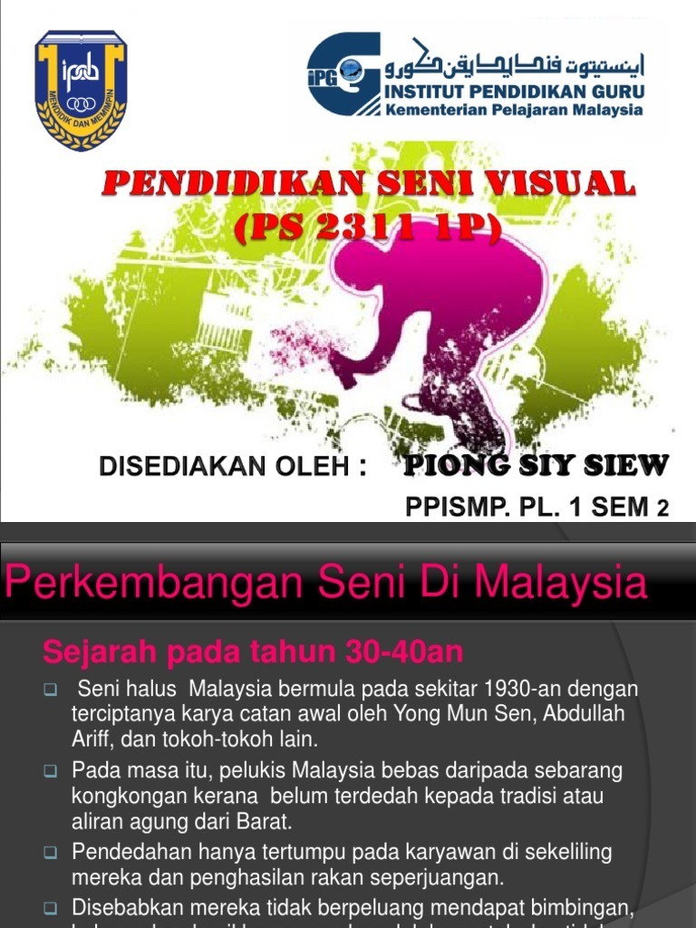 Pendidikan Seni Visual Pendidikan Seni Visual