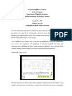 Experimental Stress Analysis Prof. K. Ramesh Department of Applied Mechanics Indian Institute of Technology, Madras