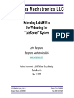 Extending LabVIEW To The Web Using "LabSockets"