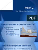 Week 2: Uses of Ocean Waves and More