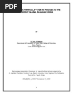 Download The Islamic Financial System as Panacea to the Current Gobal Economic Crisis by sasum SN22807941 doc pdf