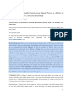 Study of Socio-Demographic Factors Among Injured Persons in a District of. ACTA MEDICA INTERNATIONAL