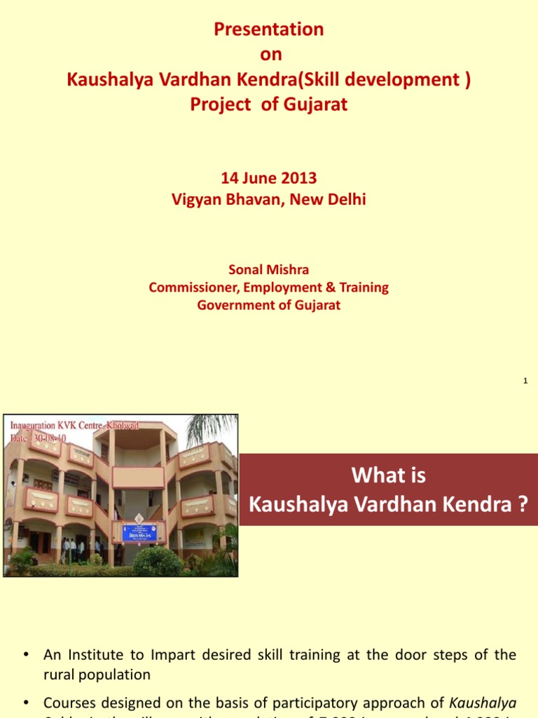 Kaushalya Vardhan Kendra PDF Employment Economies