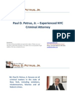 Paul D. Petrus, Jr. – Experienced NYC Criminal Attorney