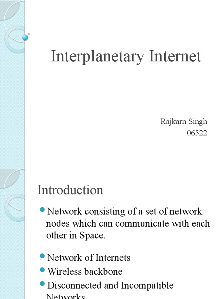 Interplanetary Internet Overview and Challenges | PDF | Computer ...