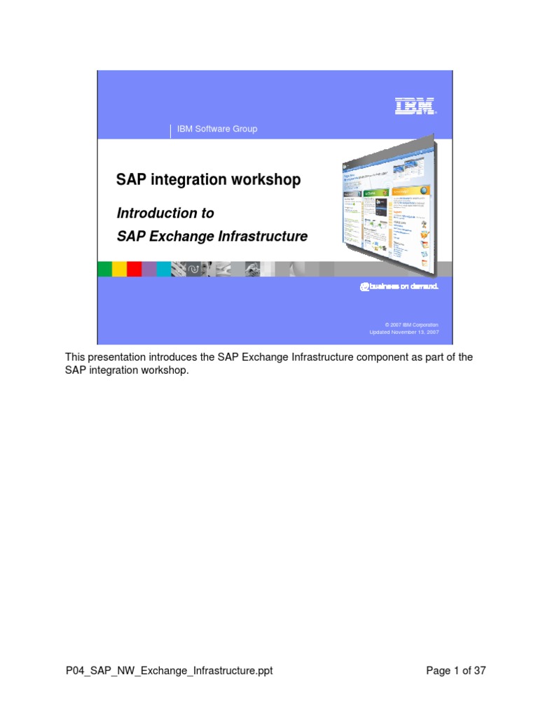 SAP Integration Workshop | PDF