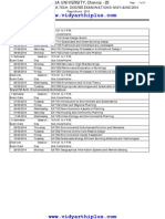 Anna University Time Table