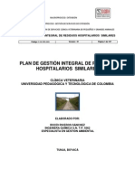 Plan de Gestión Integral de Residuos Hospitalarios y Similares Clínica Veterinaria Uptc
