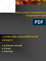 Psihicul Uman in Perspectiva Comportamentala