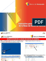 Instructivo para MODIFICAR Base de Datos de Nomina