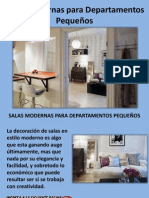 Salas Modernas para Departamentos Pequeños